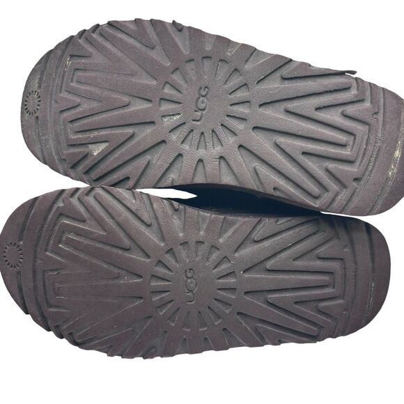 UGG Mens 6 Brown Neumel Fur Lined Suede Lace Up Casual Boot Shoes - Picture 9 of 9